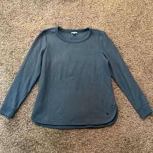 EUC LL Bean Signature waffle tunic top XL